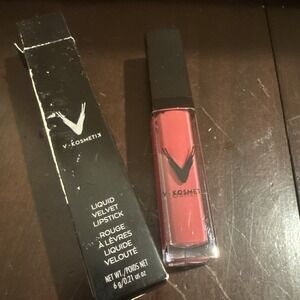 V KOSMETIK Liquid Velvet Lipstick in Bubbly Rosy Pink Matte .21 oz New With Box